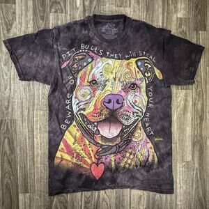 The Mountain Pit Bull Shirt Beware They Will Steal Your Heart M Tie Dye Tee